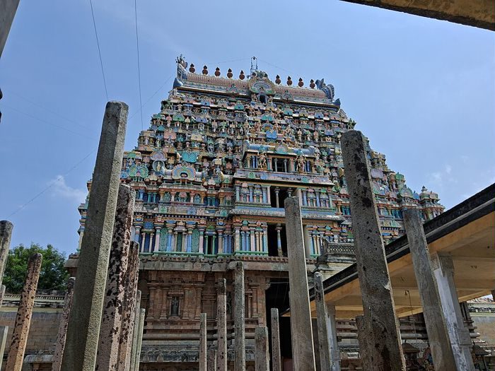 The east gopuram of Thyagaraja temple, Thiruvarur